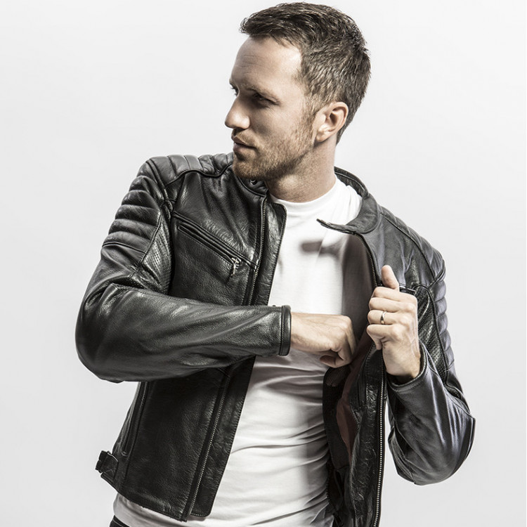 4SR Motorrad Leder Jacke B - Monster