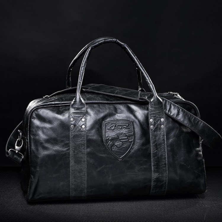 4SR Petroleum Leder Reisetasche mit abnehmbarem Gurt