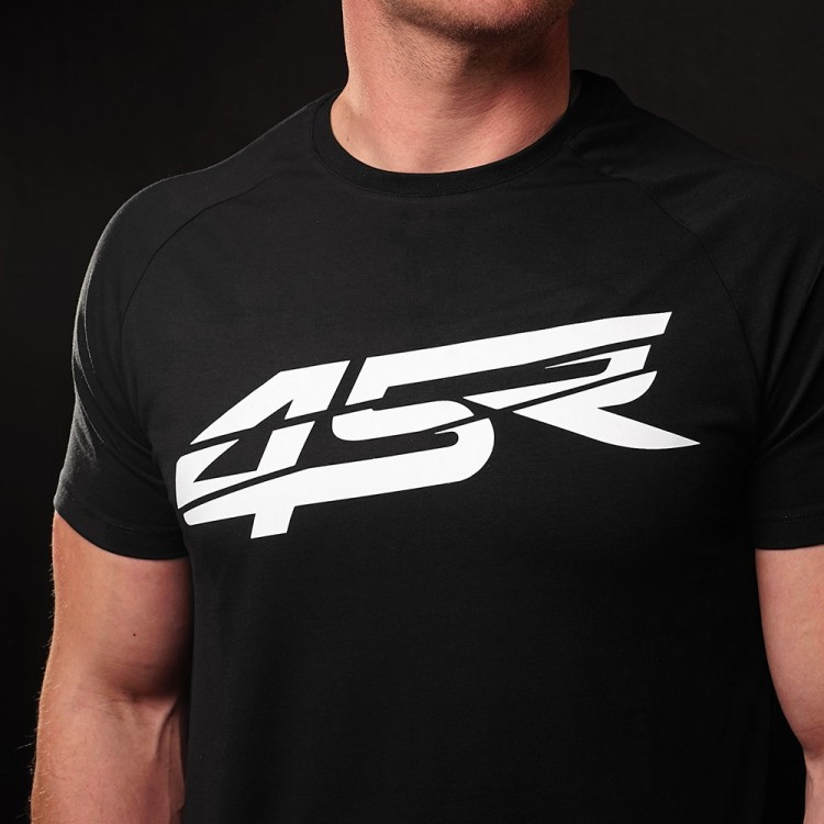 4SR männer Raglan T-Shirt Crack Black