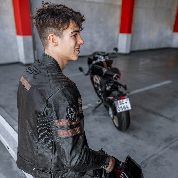 Cool Evo Brown - Motorradjacke - detail - 5