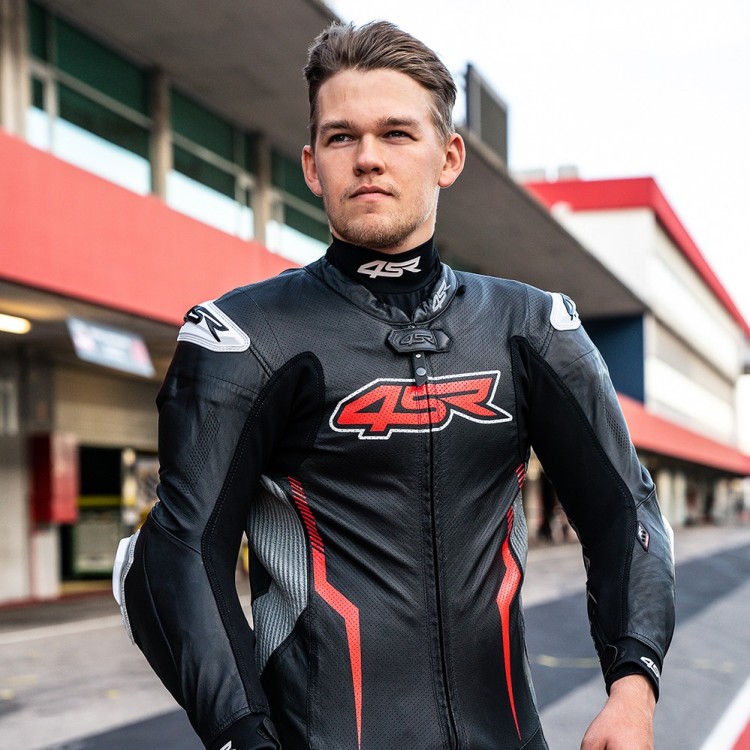 4SR Motorrad Lederkombi Racing Ultra Light AR Airbag Ready & Hannes Soomer WSSP