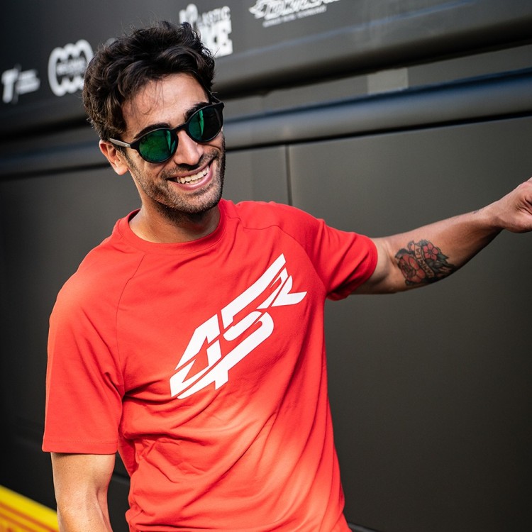 4SR männer Raglan T-Shirt Crack Red & Raffaele De Rosa WSSP