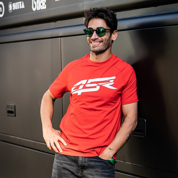 4SR männer Raglan T-Shirt Crack Red & Raffaele De Rosa WSSP