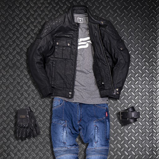 4SR Retro Motorradjacke Urban Cafe