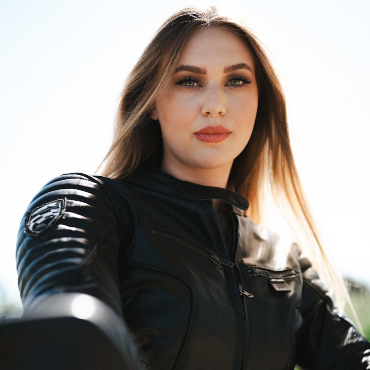 4SR damen Motorrad Leder Jacke B - Monster Lady