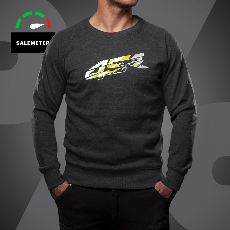 Motorrad-sweatshirt Crack Camo Yellow