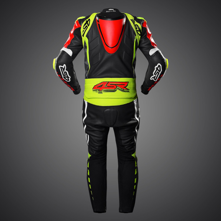 4SR Motorrad Lederkombi RR Evo III Neon 2-Teiler 3