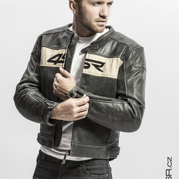 Motorradlederjacke 4SR Hooligan