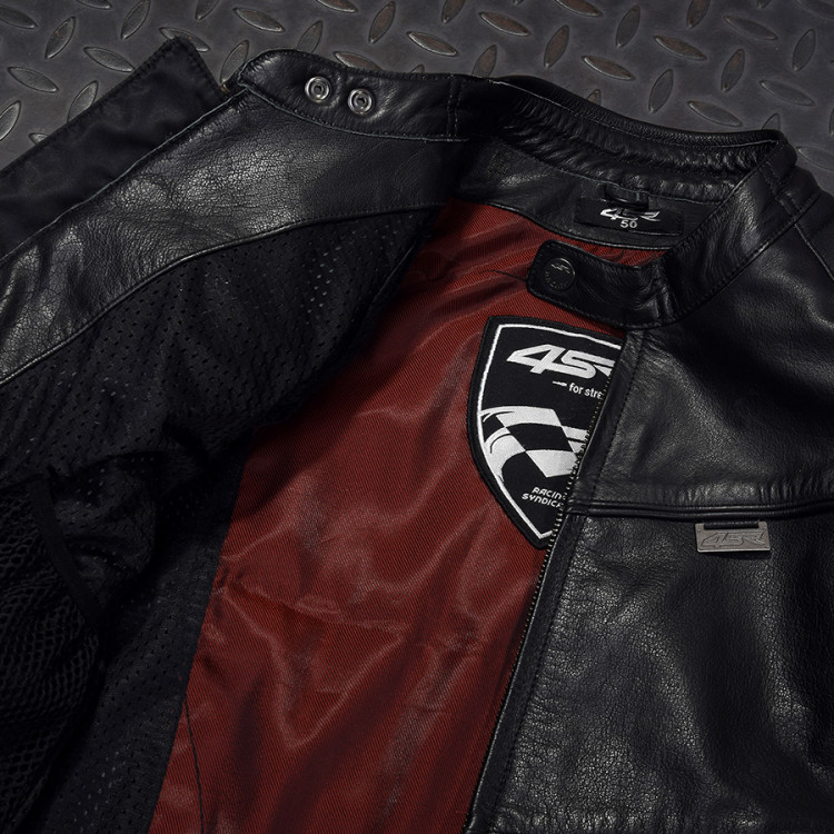 4SR Motorrad Leder Jacke B - Monster