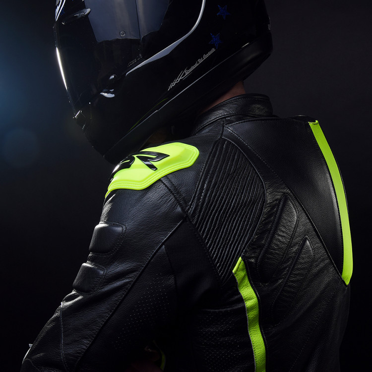 4SR Sportliche Motorrad Leder Jacke TT Replica Nitro