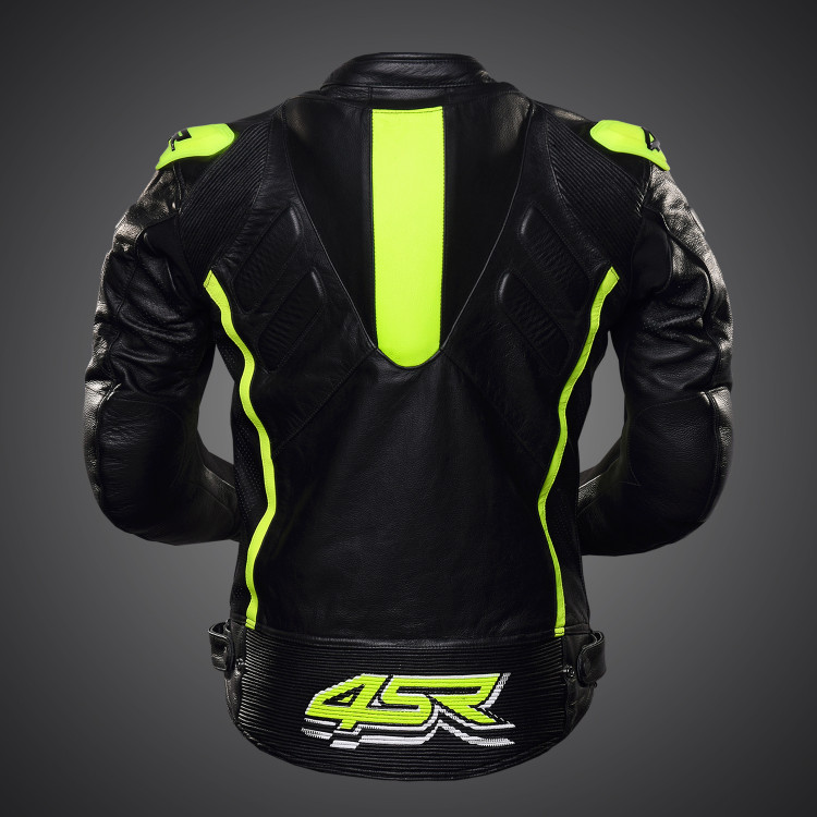 4SR Sportliche Motorrad Leder Jacke TT Replica Nitro