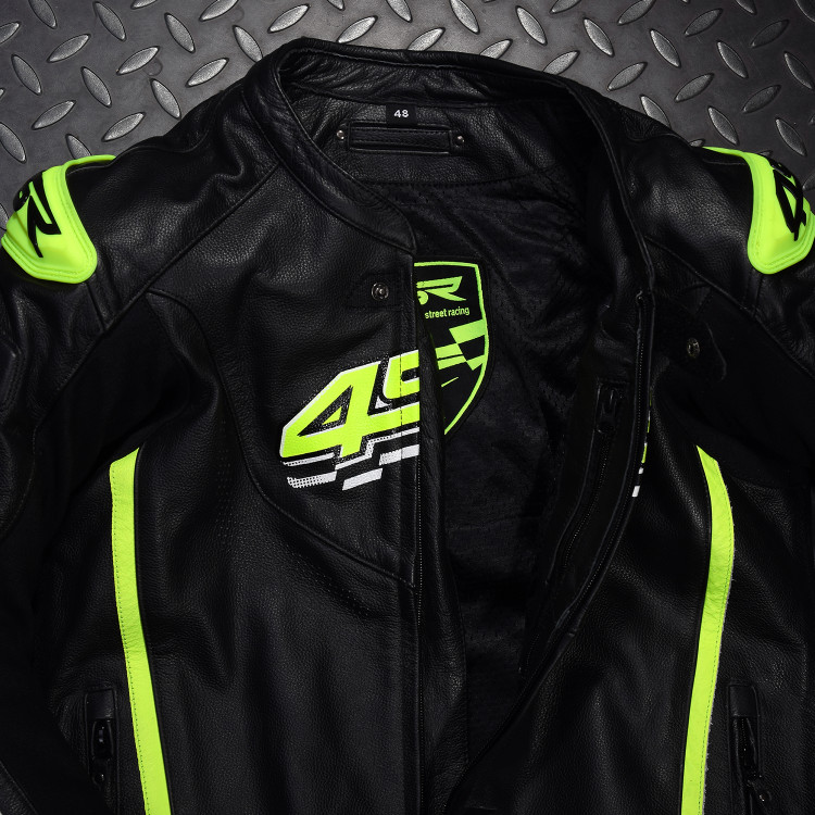 4SR Sportliche Motorrad Leder Jacke TT Replica Nitro