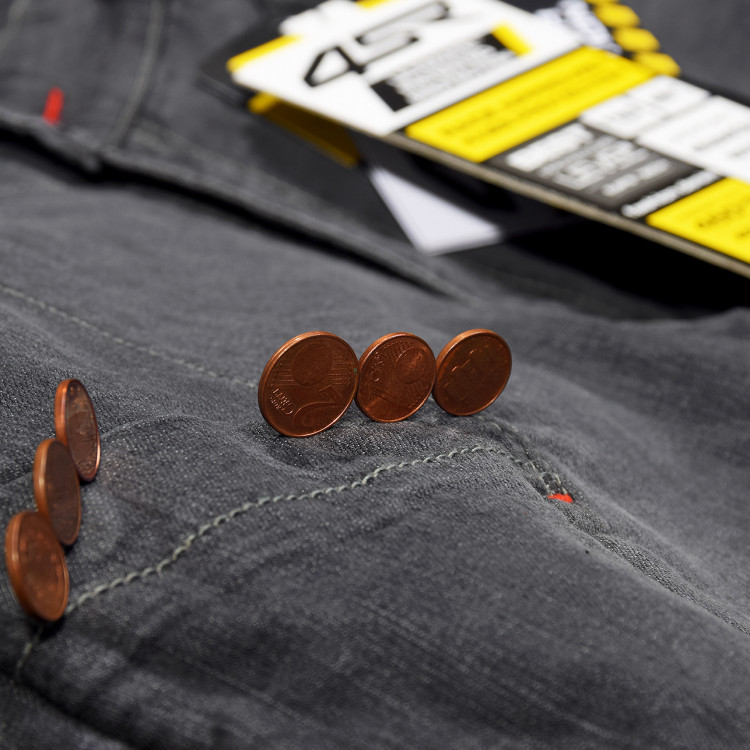 4SR Kevlar Motorradjeans - Club Sport Grey