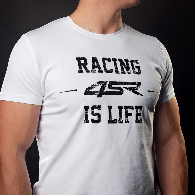 4SR männer T-Shirt Life White