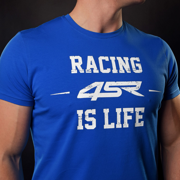 4SR männer T-Shirt Life Blue