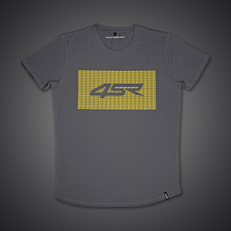 4SR Männer graue T-Shirt Symbol