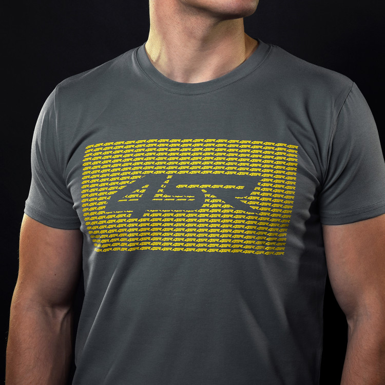 4SR Männer graue T-Shirt Symbol