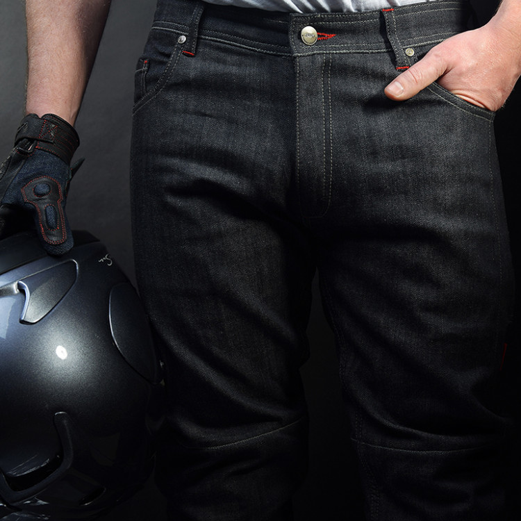 4SR Kevlar Motorradjeans - Cool Black 