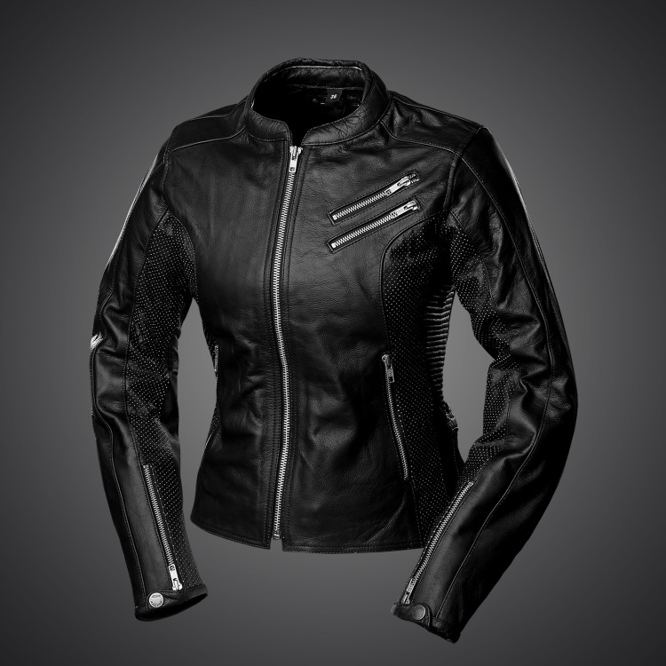 4SR Motorrad Lederjacke Angel Wings