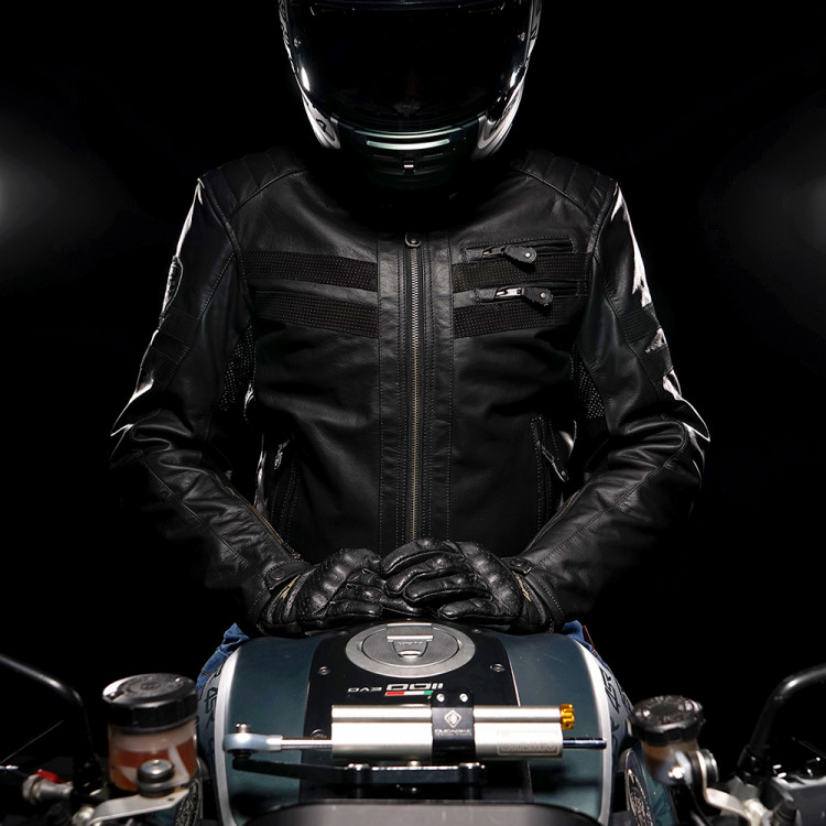 4SR Motorrad Lederjacke Cool Evo
