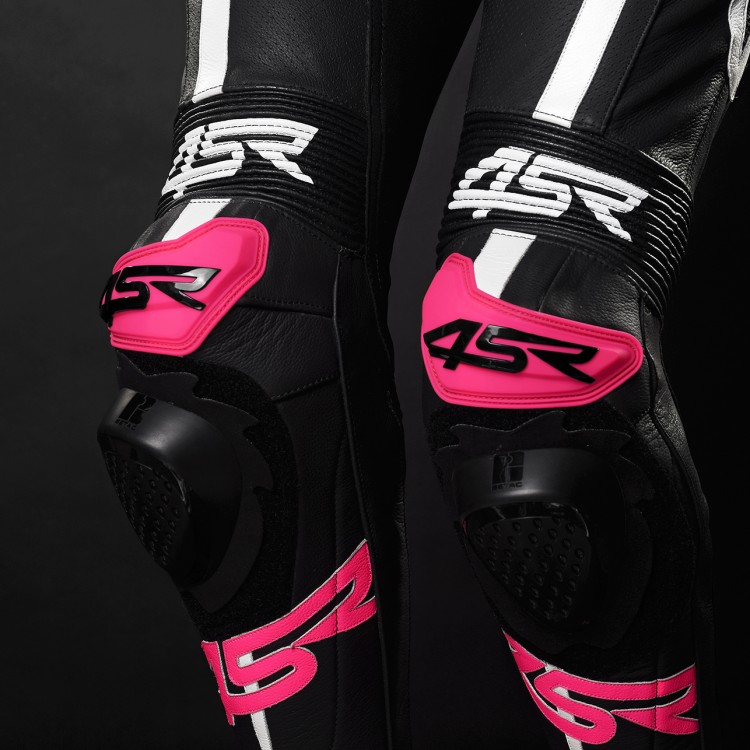 4SR Damen Motorrad Lederkombi Racing Lady Pink 020 1-Teiler 4