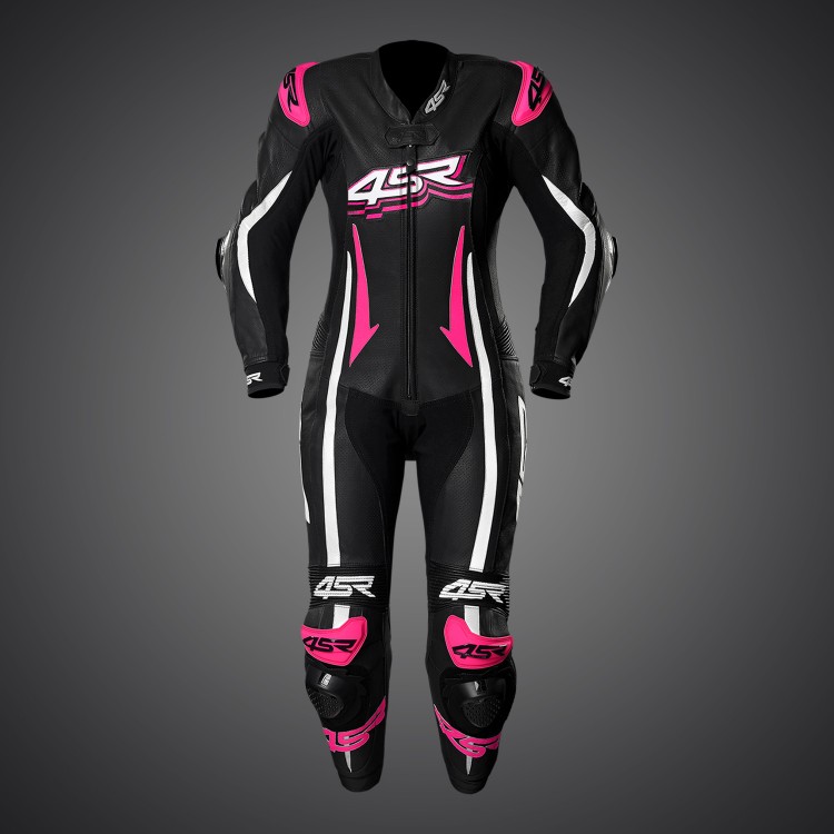 4SR Damen Motorrad Lederkombi Racing Lady Pink 020 1-Teiler 2