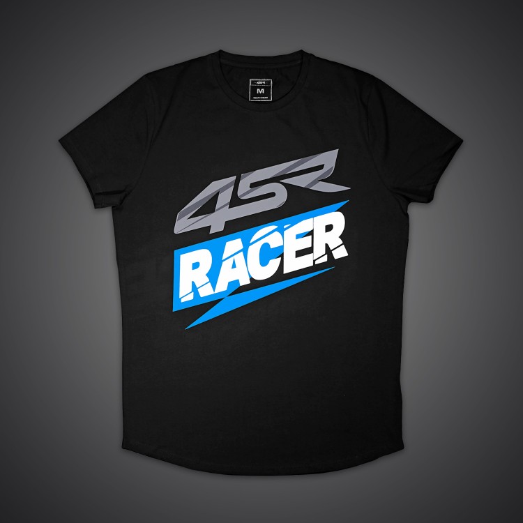 4SR männer T-Shirt Racer Black