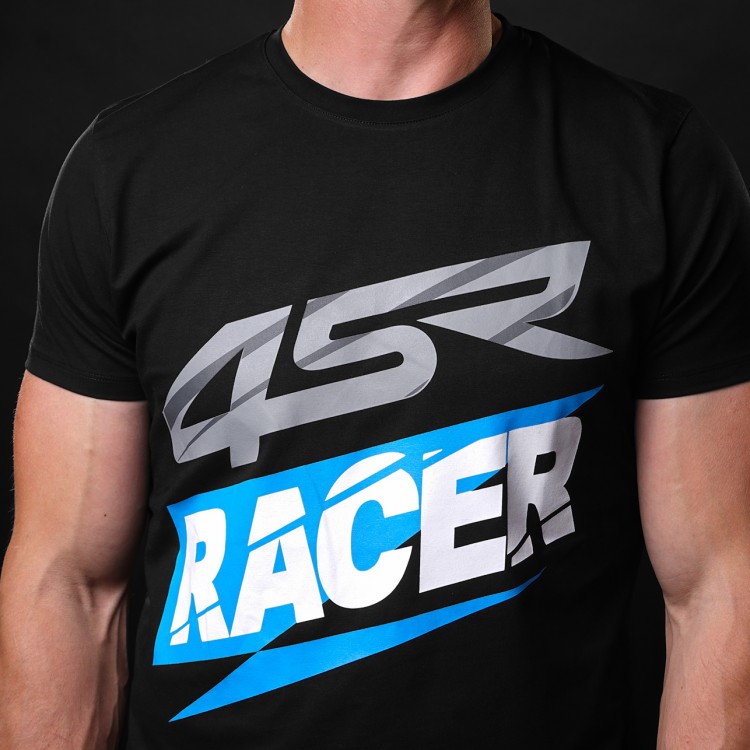4SR männer T-Shirt Racer Black