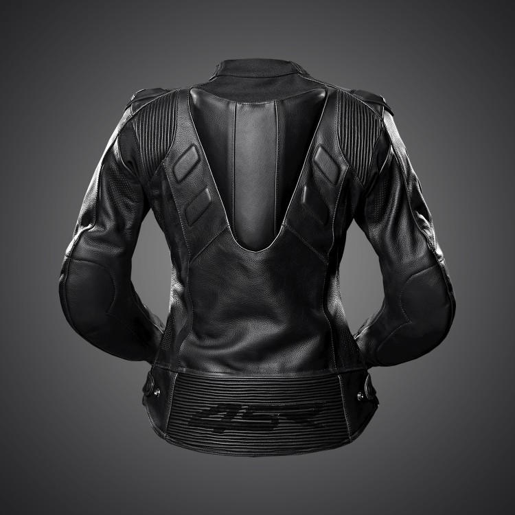 4SR Damen Sportliche Motorradlederjacke TT Replica Lady Black Series