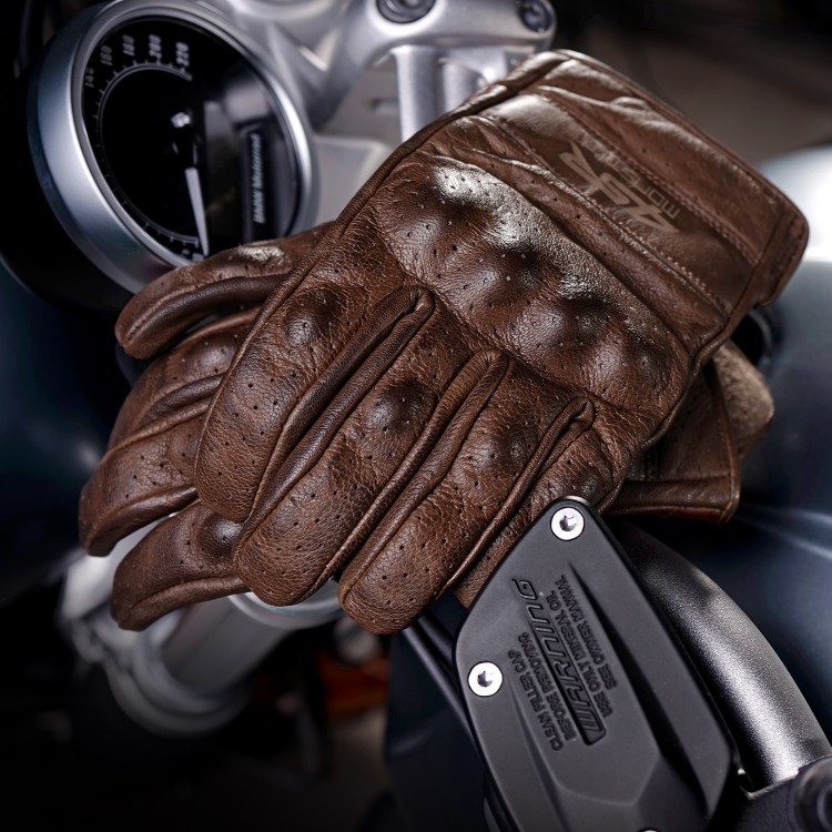 4SR Motorradhandschuhe Monster Brown