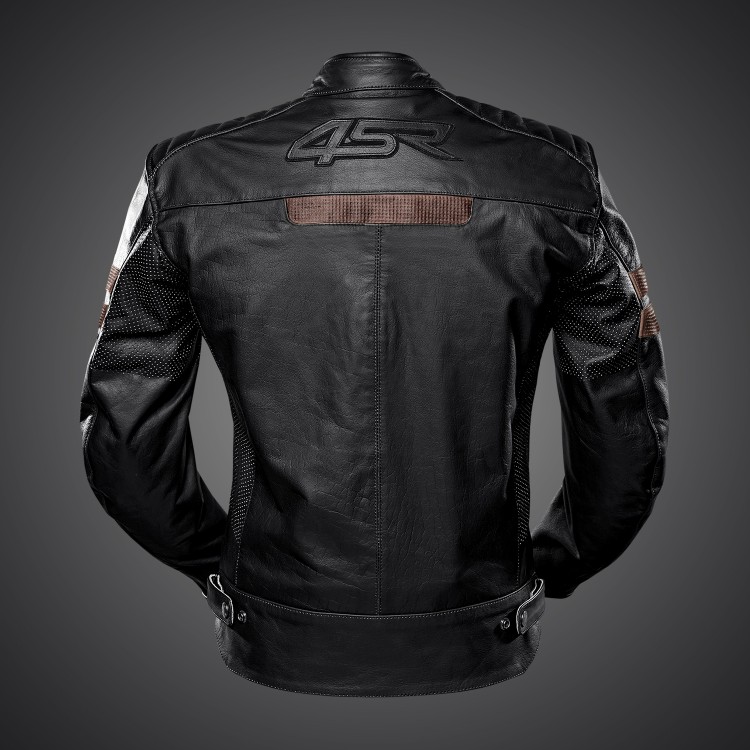 4SR Motorrad Lederjacke Cool Evo Brown