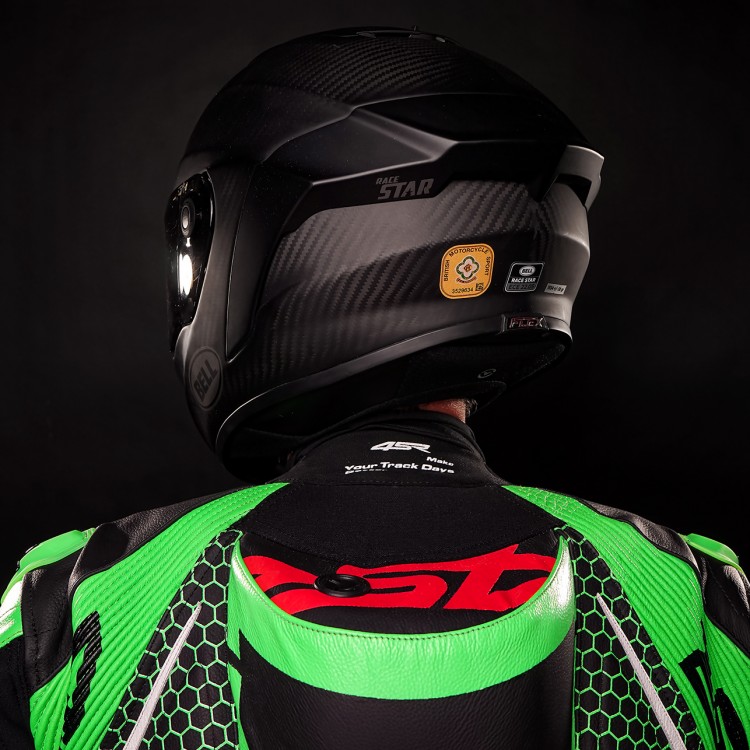 4SR Racing Monster Green AR Airbag Ready Motorrad Lederkombi 7
