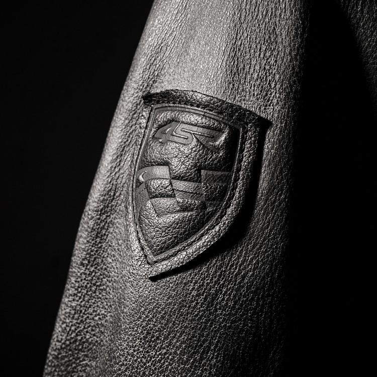 4SR Motorrad Lederjacke Hoodie Jacket mit Kapuze