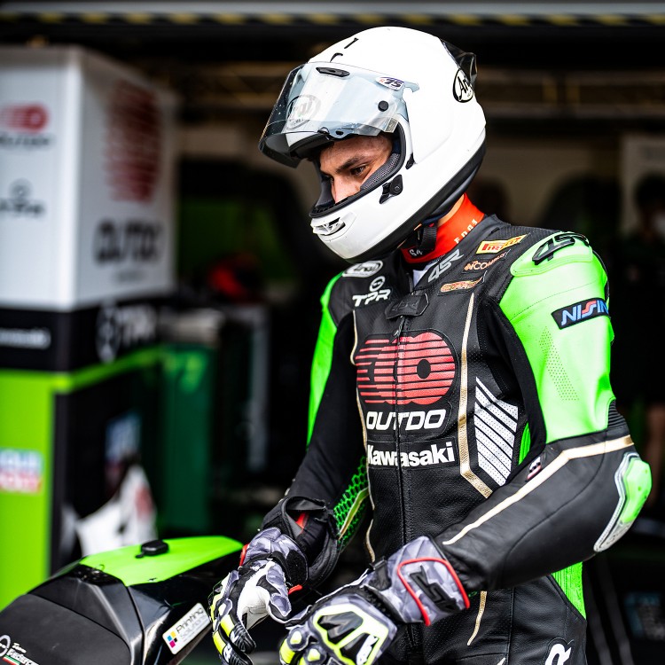 4SR Racing Monster Green AR Airbag Ready Motorrad Lederkombi 14