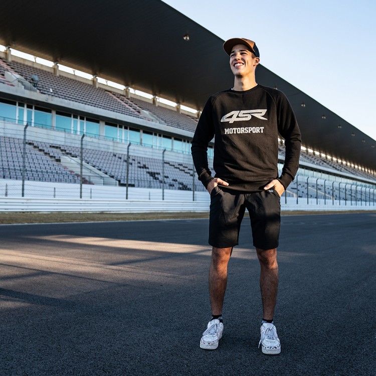 4SR herren Sweatshirt Motorsport Black & Oliver König WorldSSP300