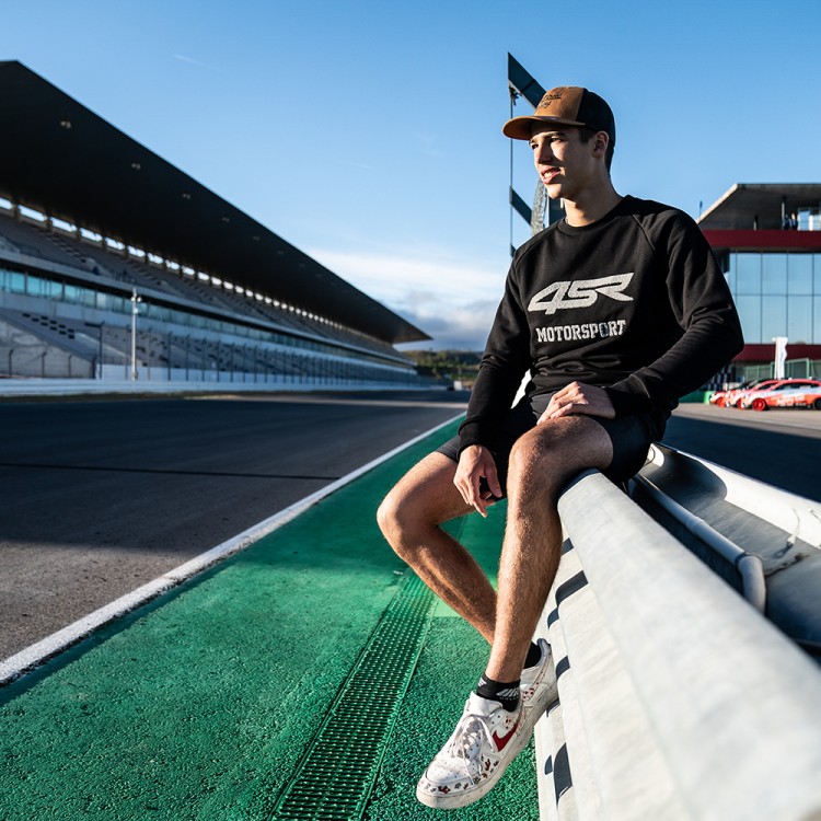 4SR herren Sweatshirt Motorsport Black & Oliver König WorldSSP300