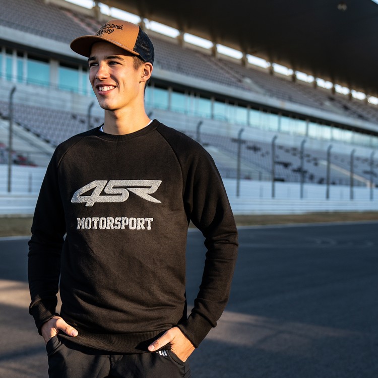 4SR herren Sweatshirt Motorsport Black & Oliver König WorldSSP300