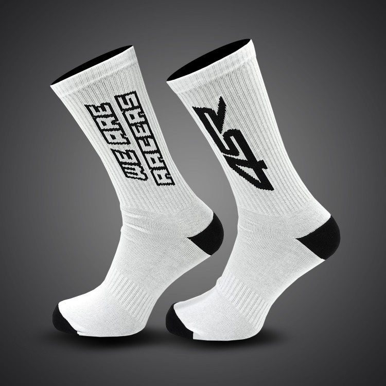 4SR Socken We Are Racers White