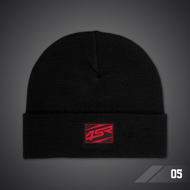 4SR Wintermütze Logo Black