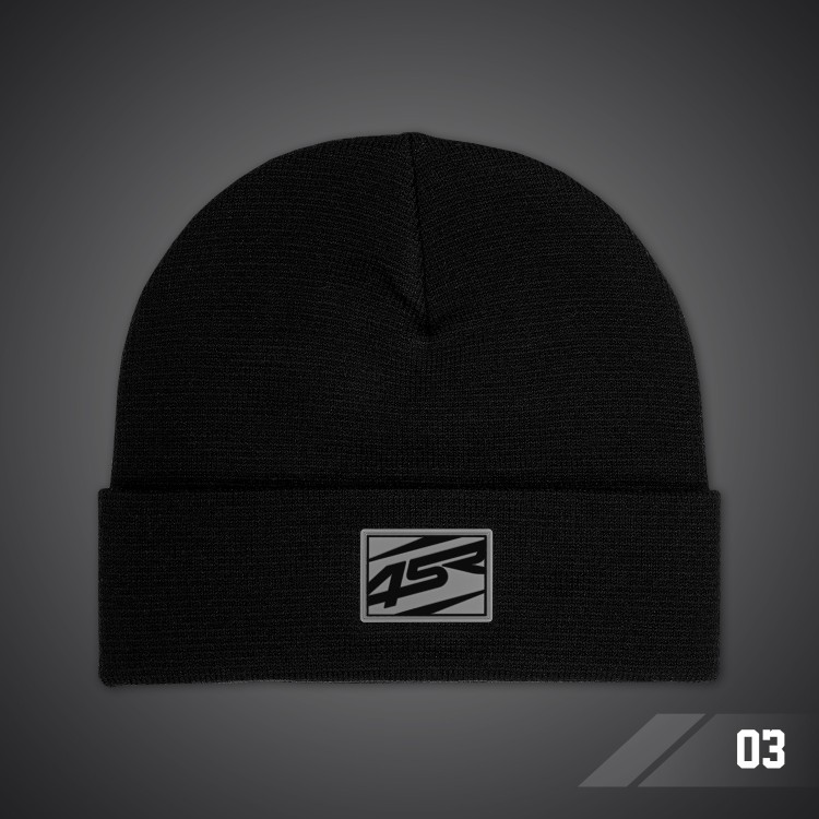 4SR Wintermütze Logo Black