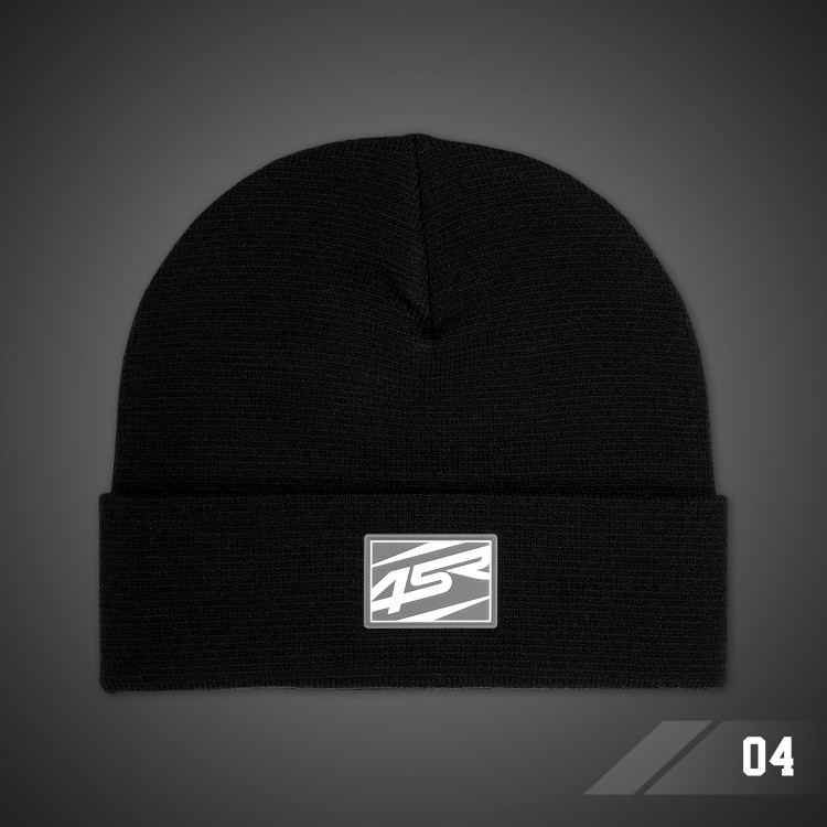 4SR Wintermütze Logo Black