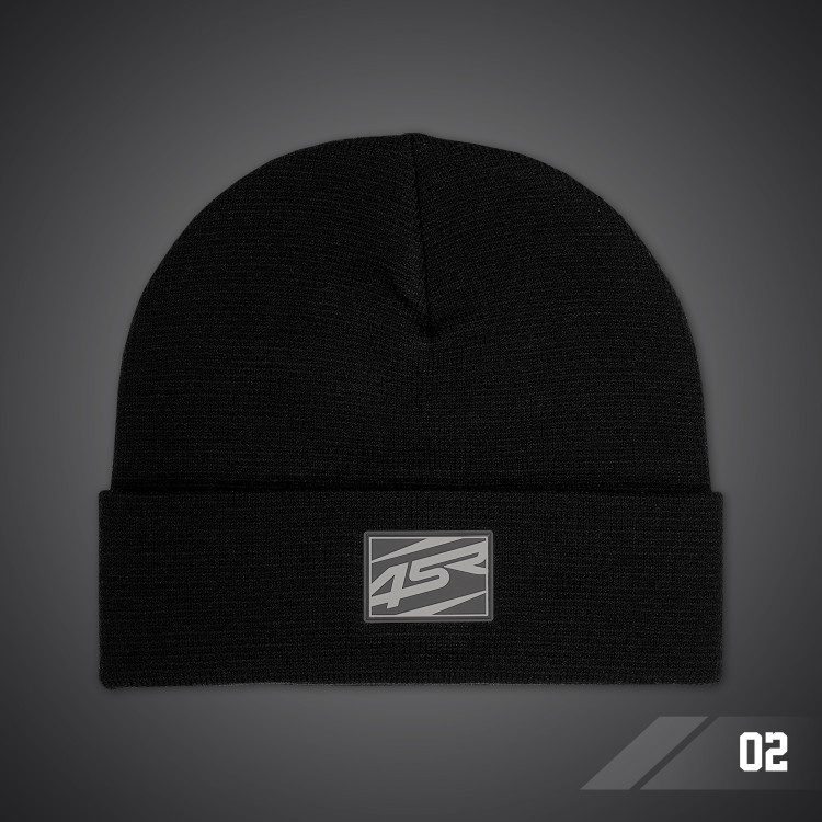 4SR Wintermütze Logo Black