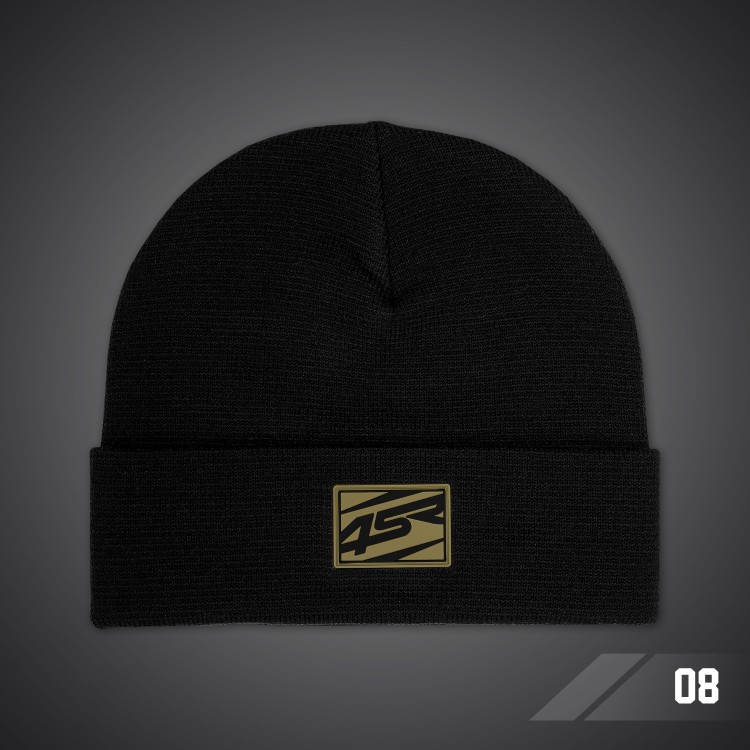 4SR Wintermütze Logo Black