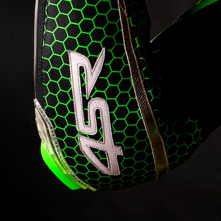 4SR RR Evo III Monster Green AR Airbag Ready Motorrad Lederkombi 2-Teiler 4