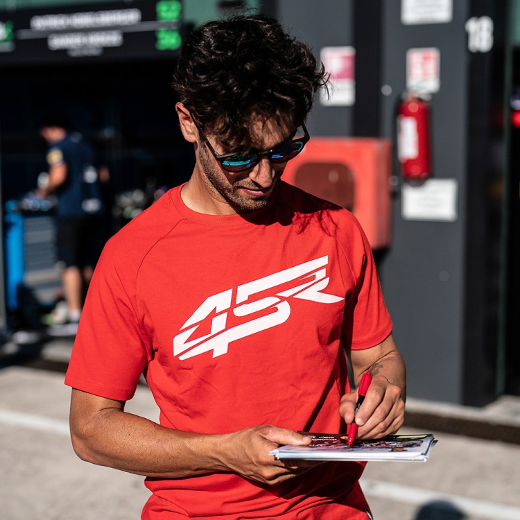 4SR männer Raglan T-Shirt Crack Red & Raffaele De Rosa WSSP