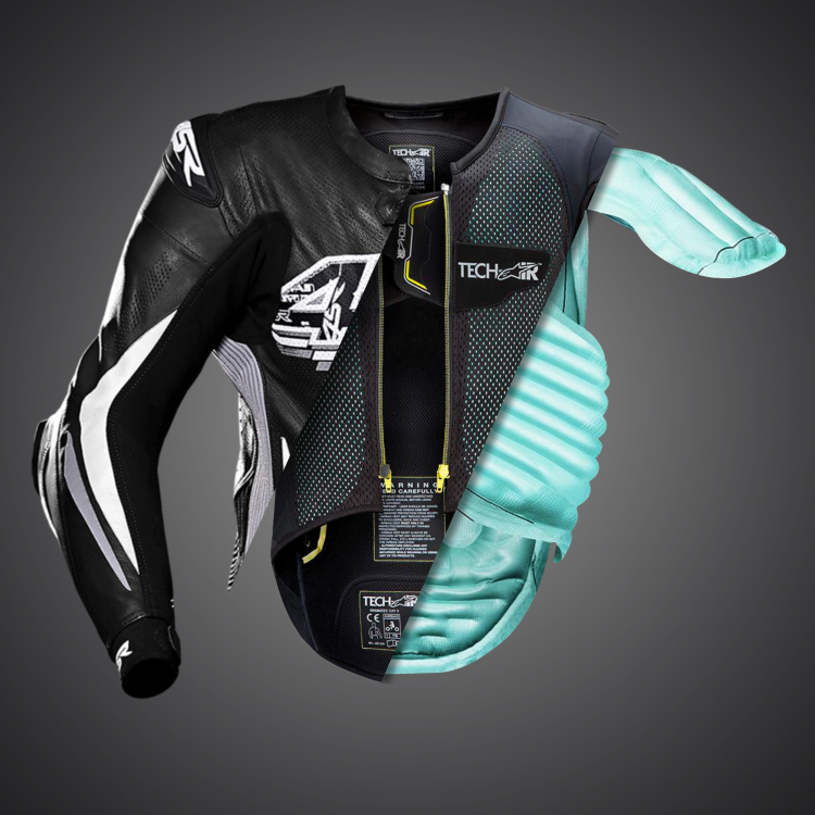4SR Motorrad Lederkombi Racing Power AR Airbag Ready 8