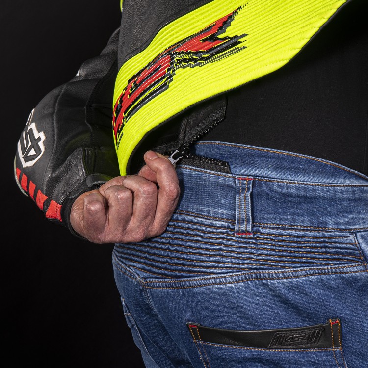 4SR Motorrad Lederkombi RR Evo III Neon 2-Teiler 7