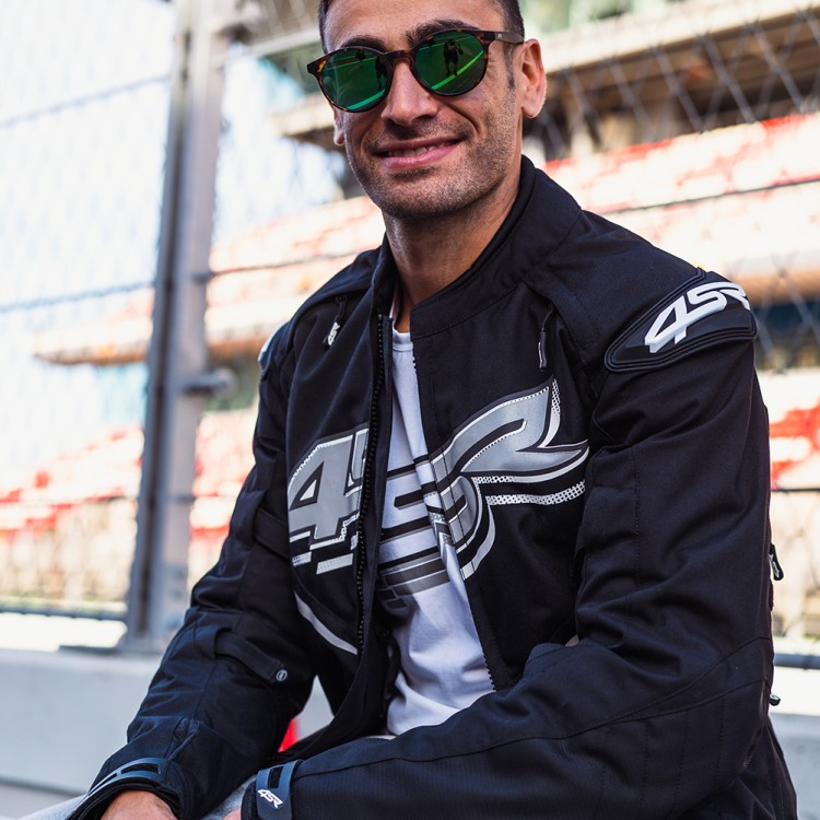 4SR Motorrad Textiljacke RTX Black