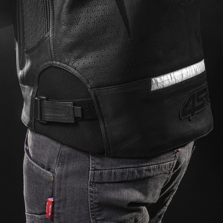4SR Leder-Motorrad-Sportjacke Club Sport Black Series AR 11