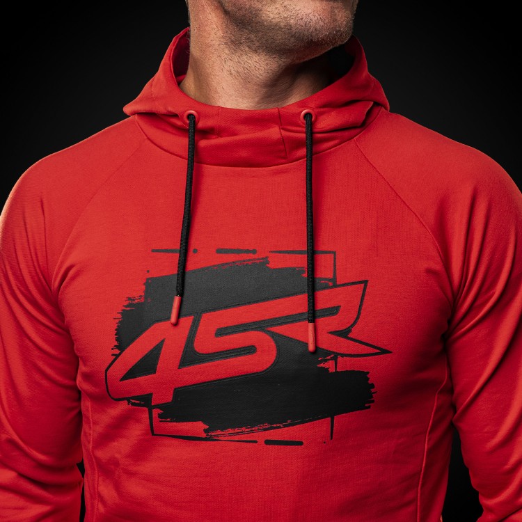 4SR Kapuzenpullover Hoodie Drift Red 2